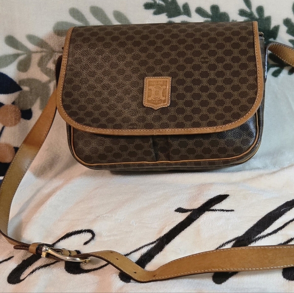 💯 Authentic Vintage Celine Macadam Crossbody - Picture 1 of 15